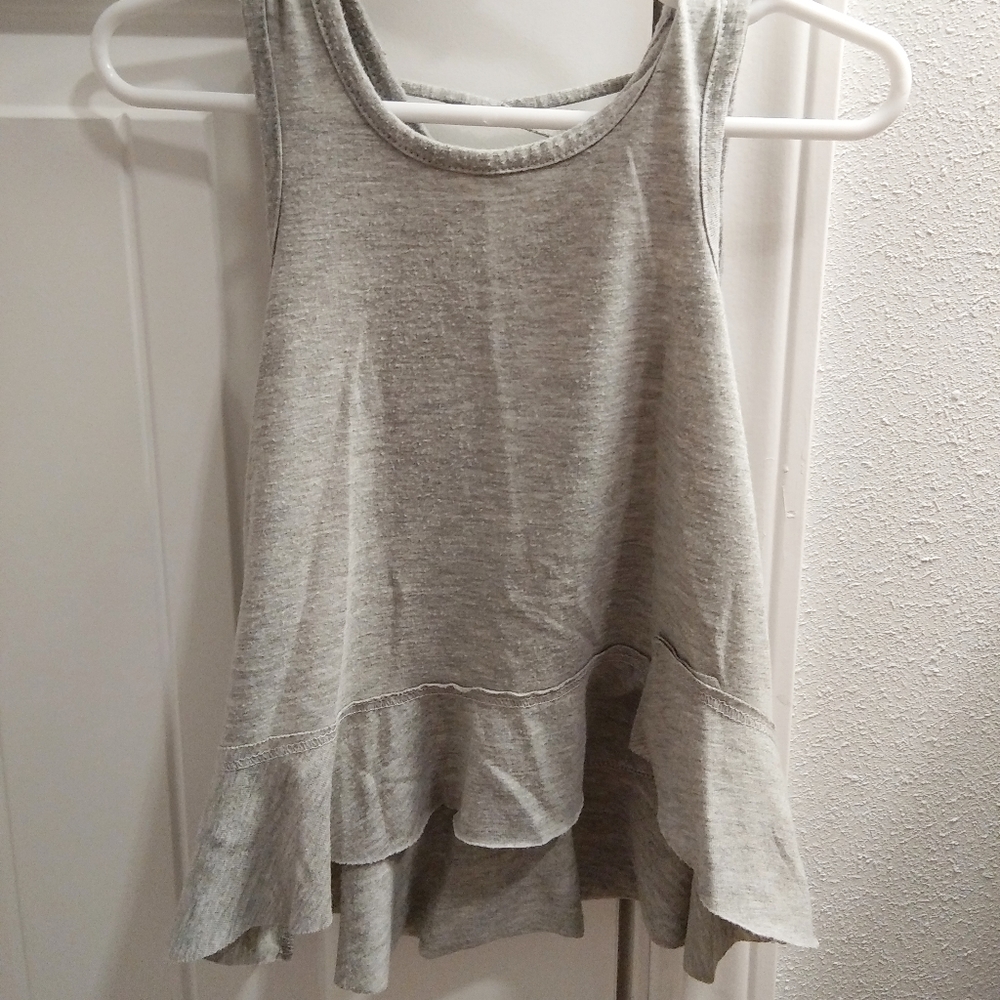 💜Baby girl grey tunic tank top size 18 months